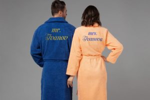 Именные махровые халаты