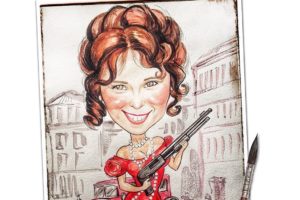 Портрет-шарж в стиле Чикаго